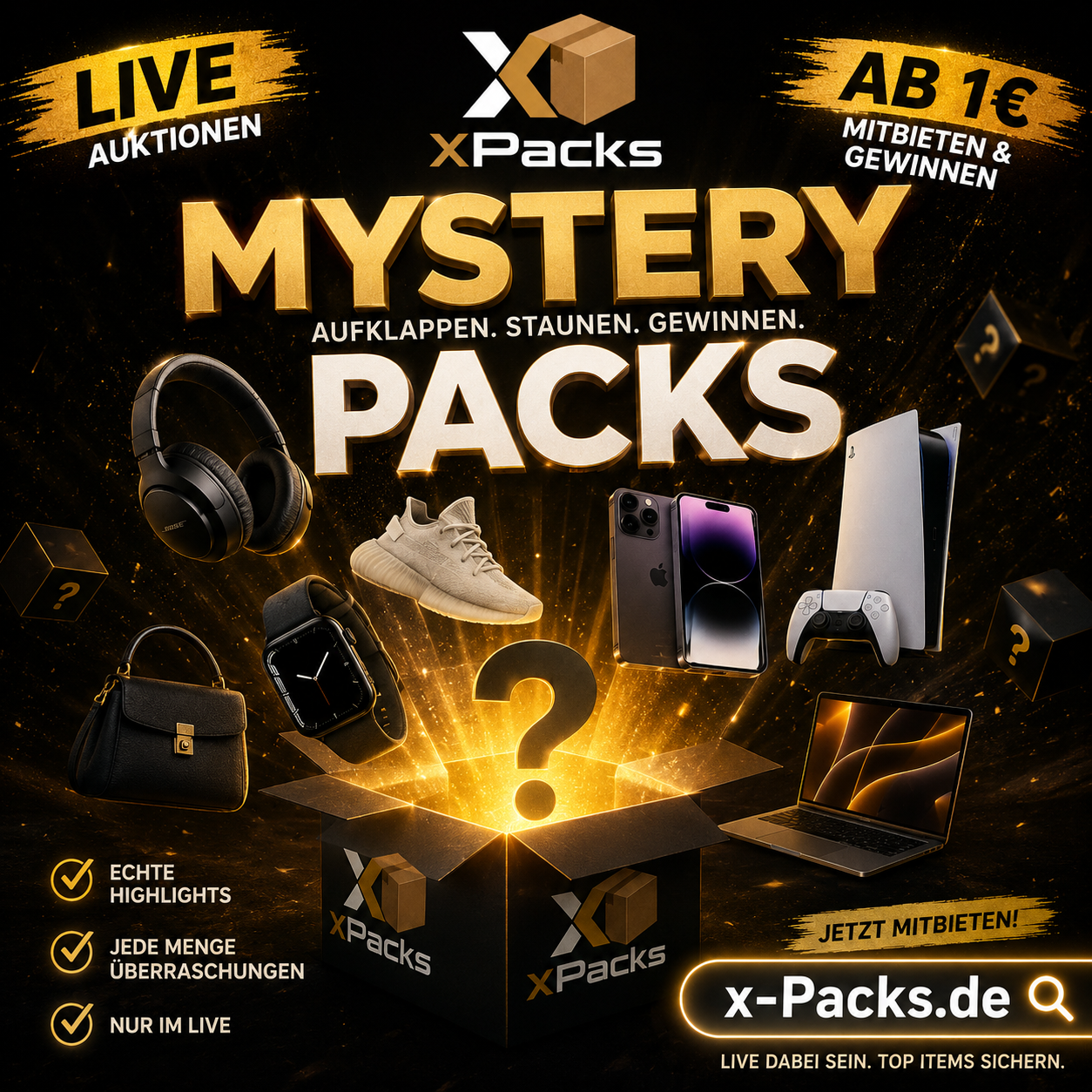 XPacks Live Auktion